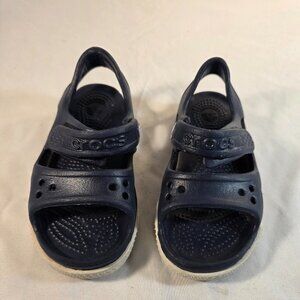 Crocs Unisex Kids Low Top Clog Sandals Black Synthetic Round Toe Size 7 Toddler